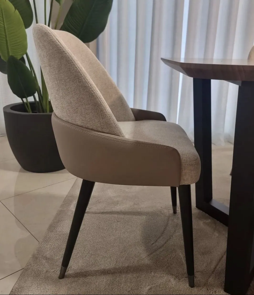 WFC Dining 15 — custom dining chair made to order by Woodflex Designs, Surat