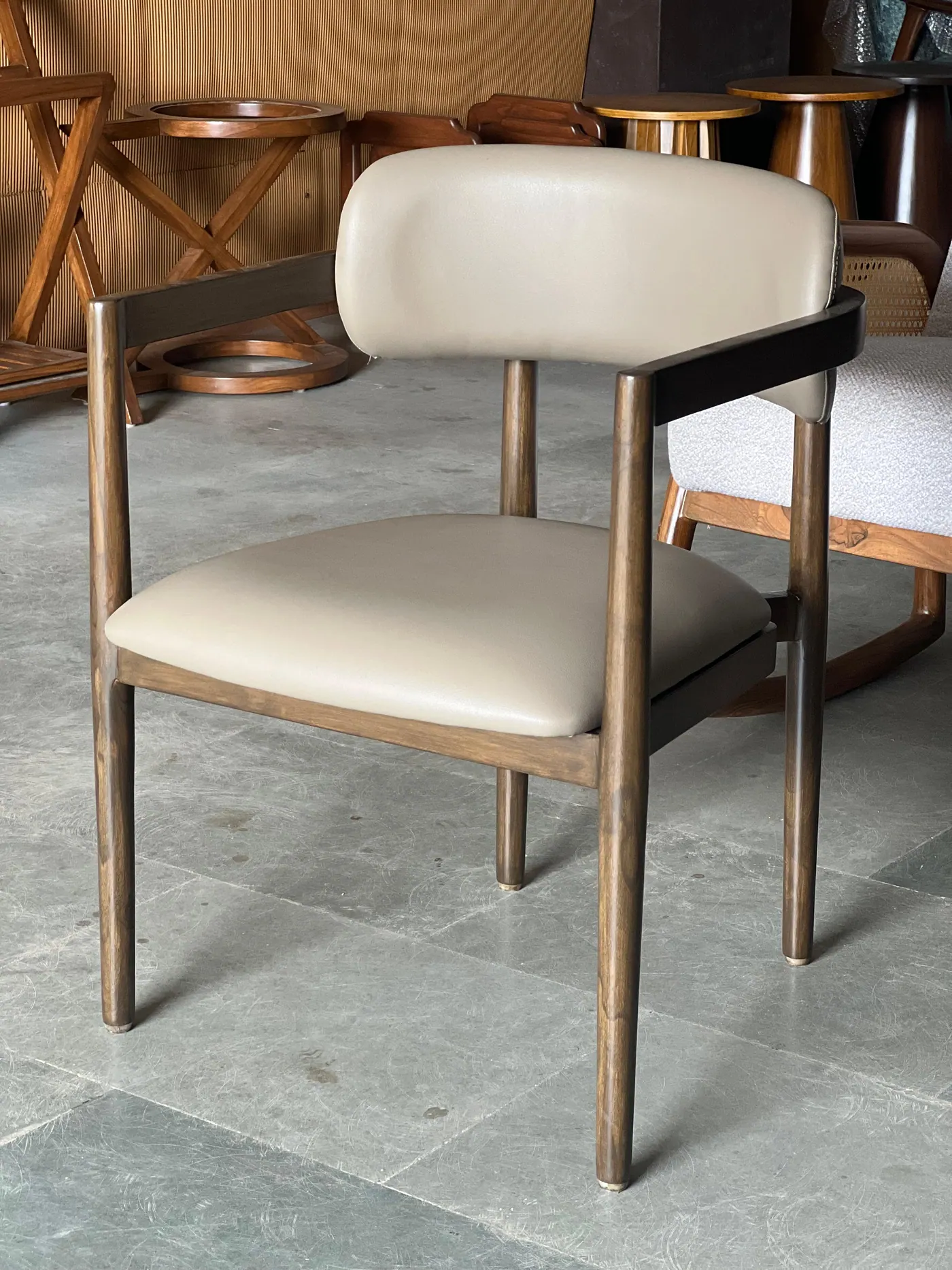 WFC Dining 32 — custom dining chair made to order by Woodflex Designs, Surat