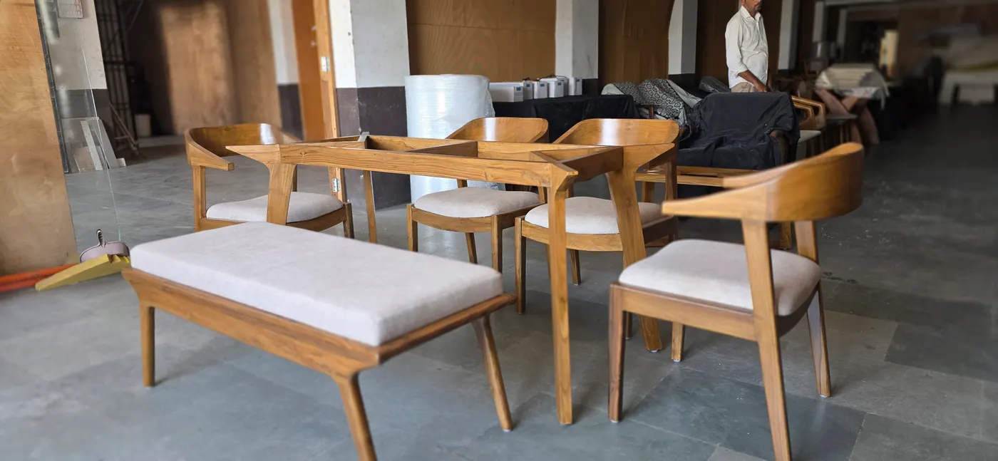 WFC Dining 34 — custom dining chair made to order by Woodflex Designs, Surat