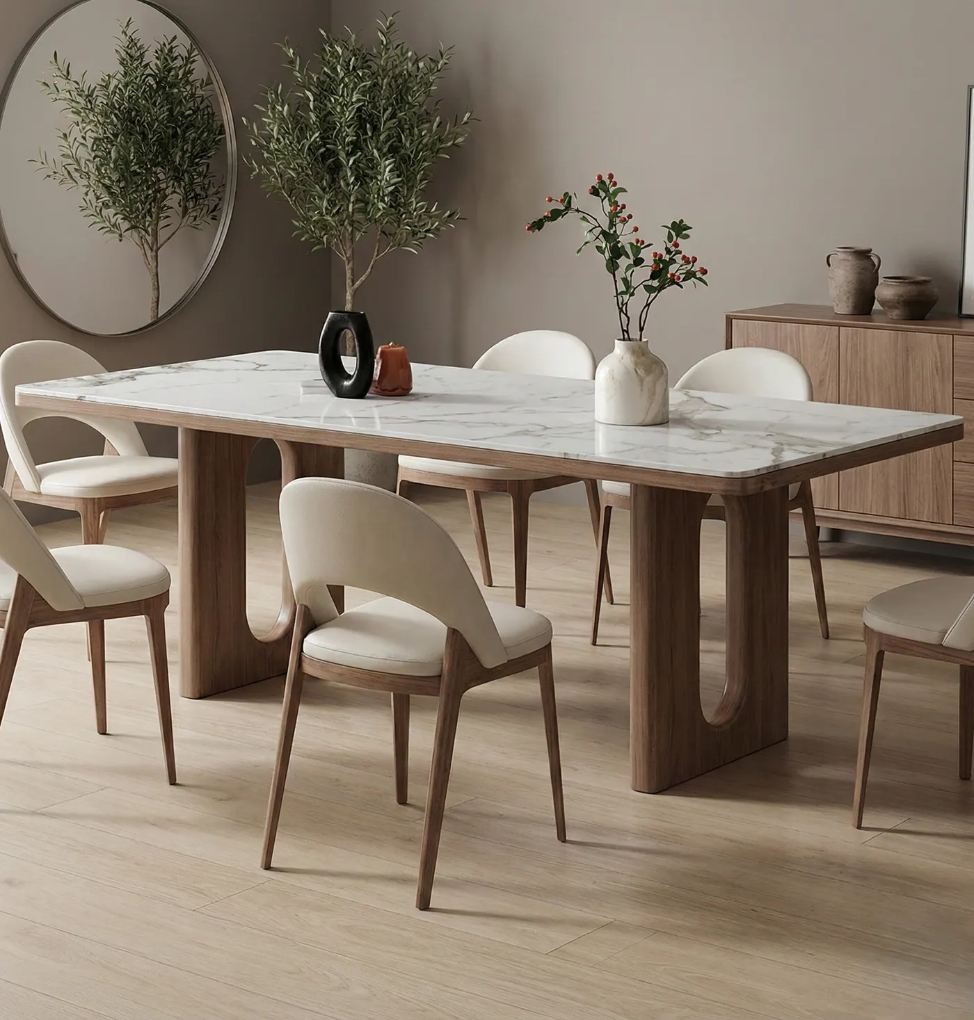 Dining Table 04 — custom dining table made to order by Woodflex Designs, Surat