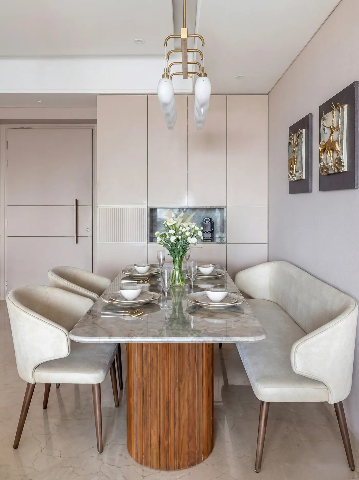 Dining Table 10 — custom dining table made to order by Woodflex Designs, Surat