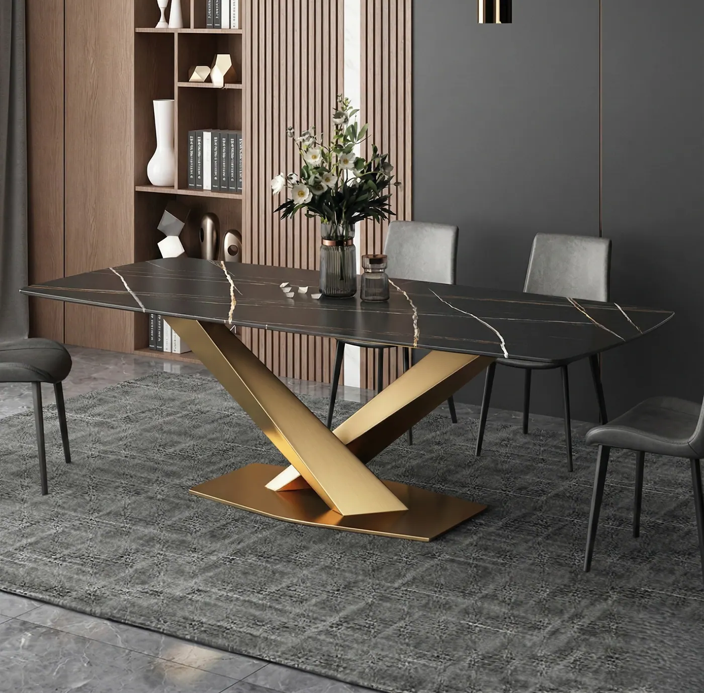 Dining Table 11 — custom dining table made to order by Woodflex Designs, Surat