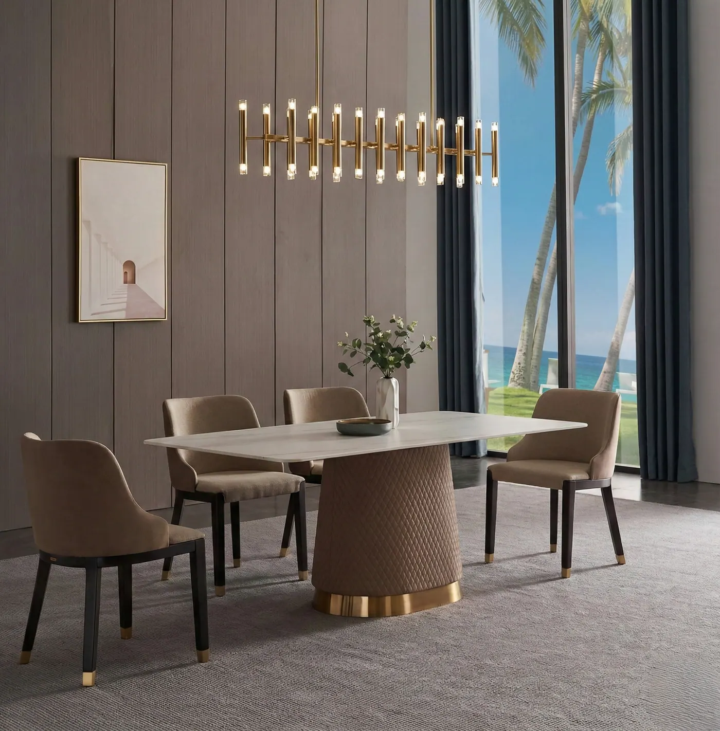 Dining Table 12 — custom dining table made to order by Woodflex Designs, Surat