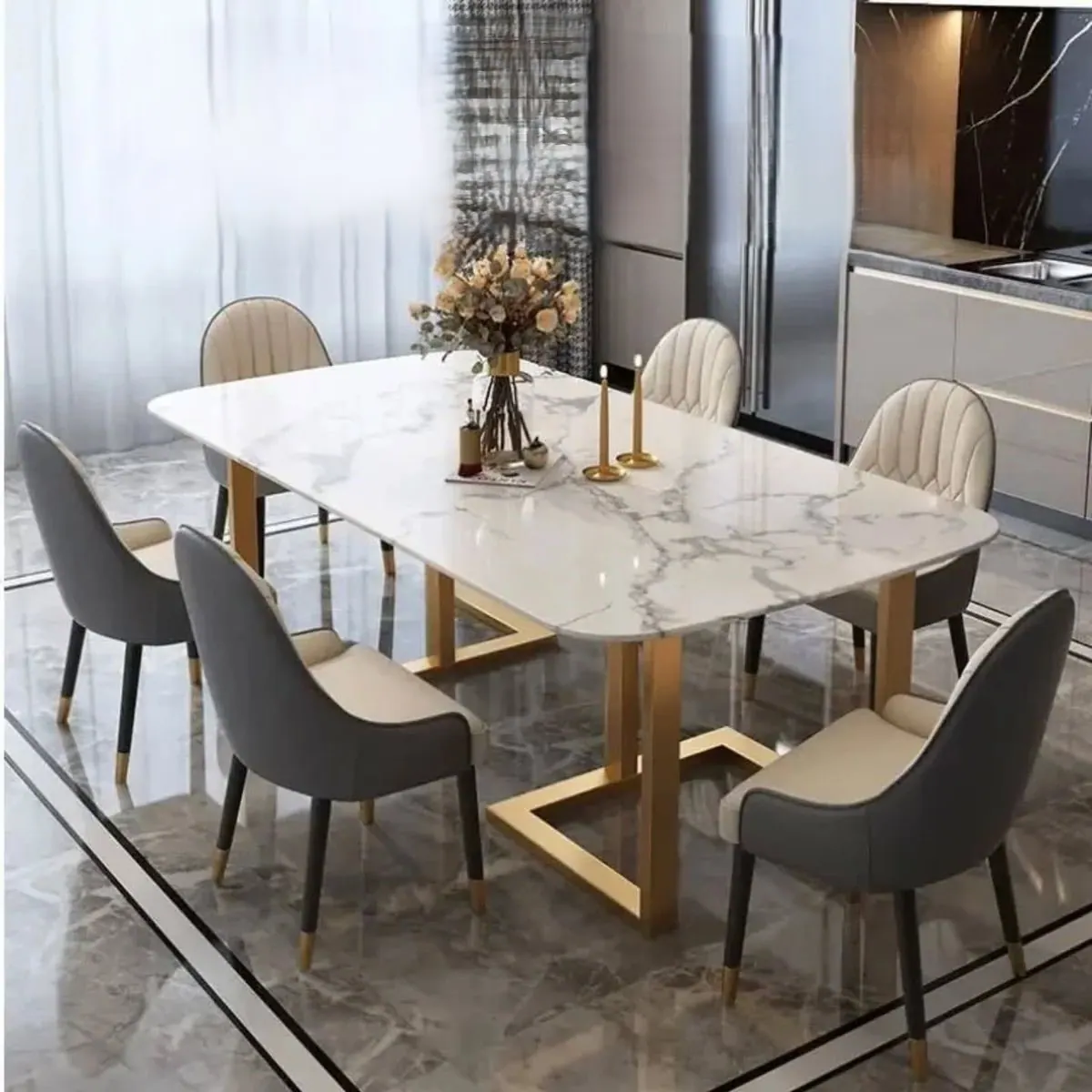 Dining Table 13 — custom dining table made to order by Woodflex Designs, Surat