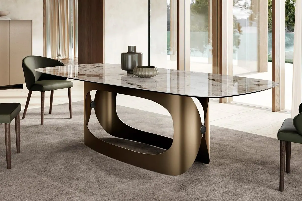 Dining Table 15 — custom dining table made to order by Woodflex Designs, Surat