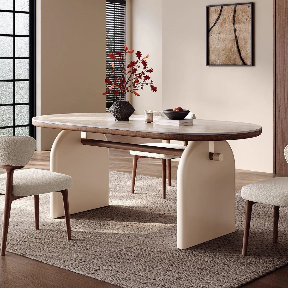 Dining Table 24 — custom dining table made to order by Woodflex Designs, Surat