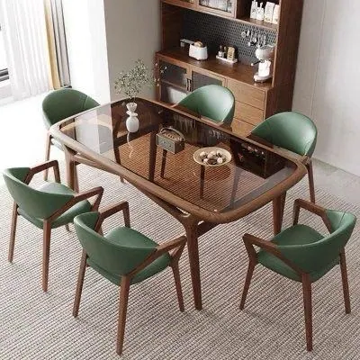 Dining Table 26 — custom dining table made to order by Woodflex Designs, Surat