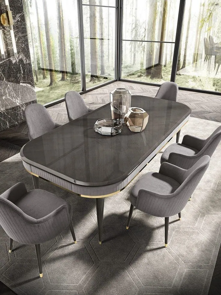 Dining Table 31 — custom dining table made to order by Woodflex Designs, Surat
