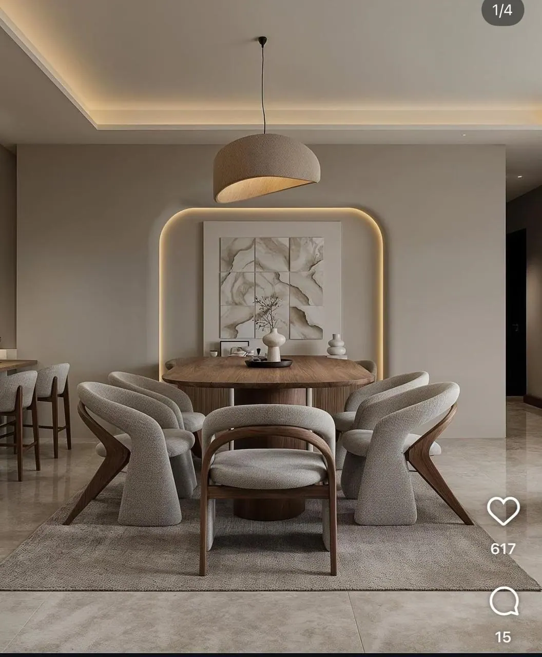 Dining Table 32 — custom dining table made to order by Woodflex Designs, Surat