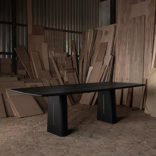 Dining Table 34 — custom dining table made to order by Woodflex Designs, Surat