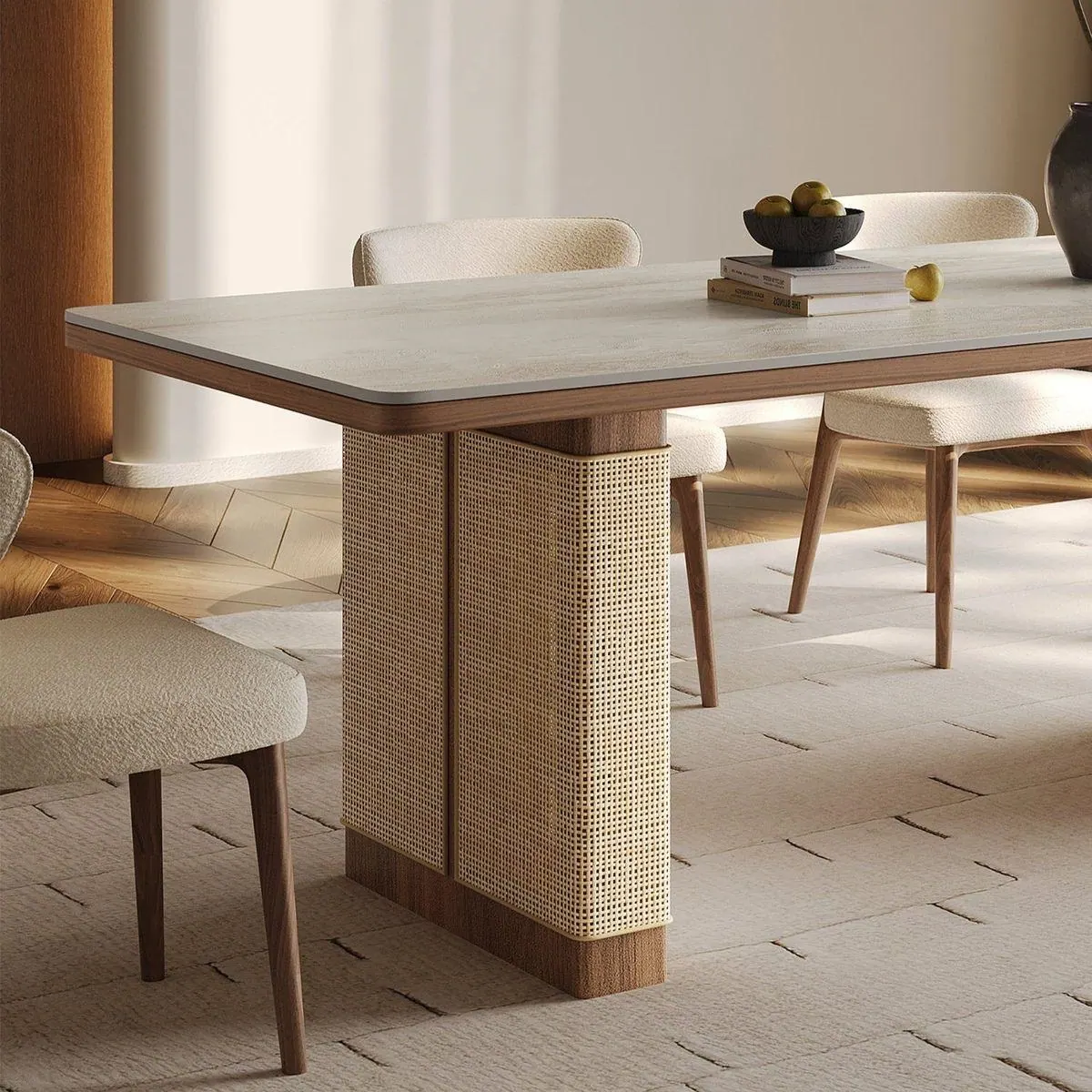 Dining Table 35 — custom dining table made to order by Woodflex Designs, Surat