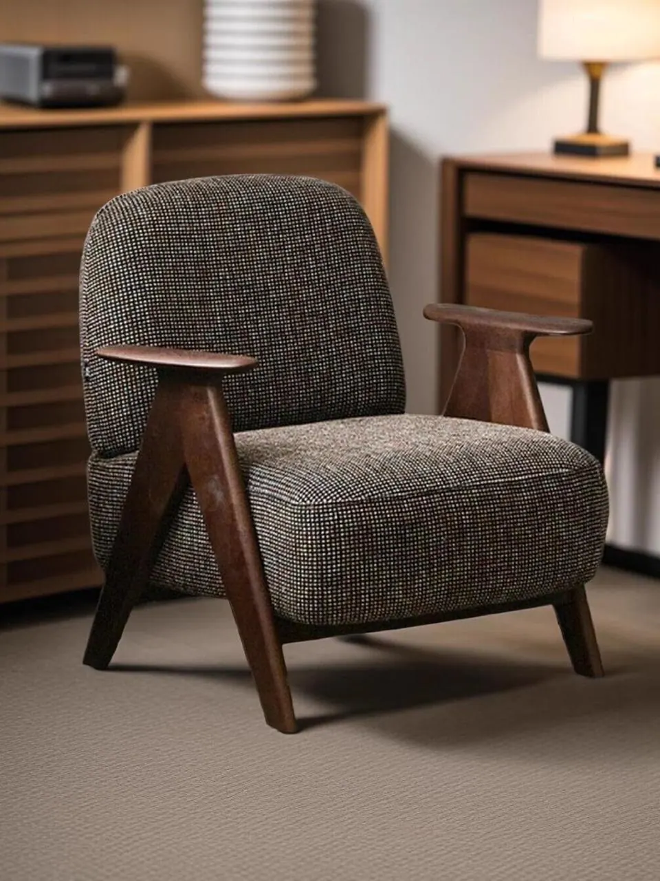 Lounge 23 — custom lounge chair made to order by Woodflex Designs, Surat