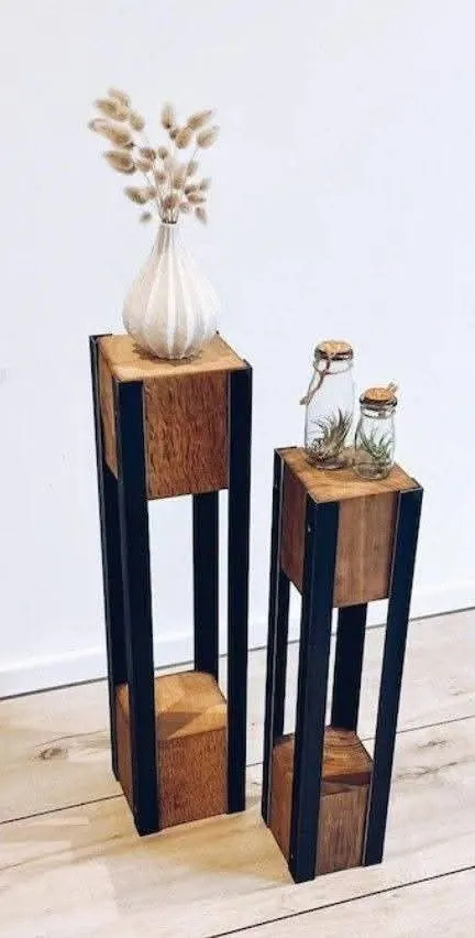 Plant Stand 03 — custom planter stand made to order by Woodflex Designs, Surat