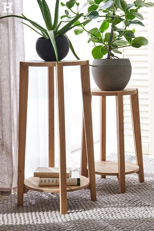 Plant Stand 04 — custom planter stand made to order by Woodflex Designs, Surat