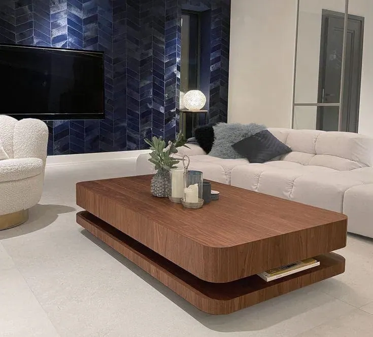 Center Table 25 — custom table made to order by Woodflex Designs, Surat