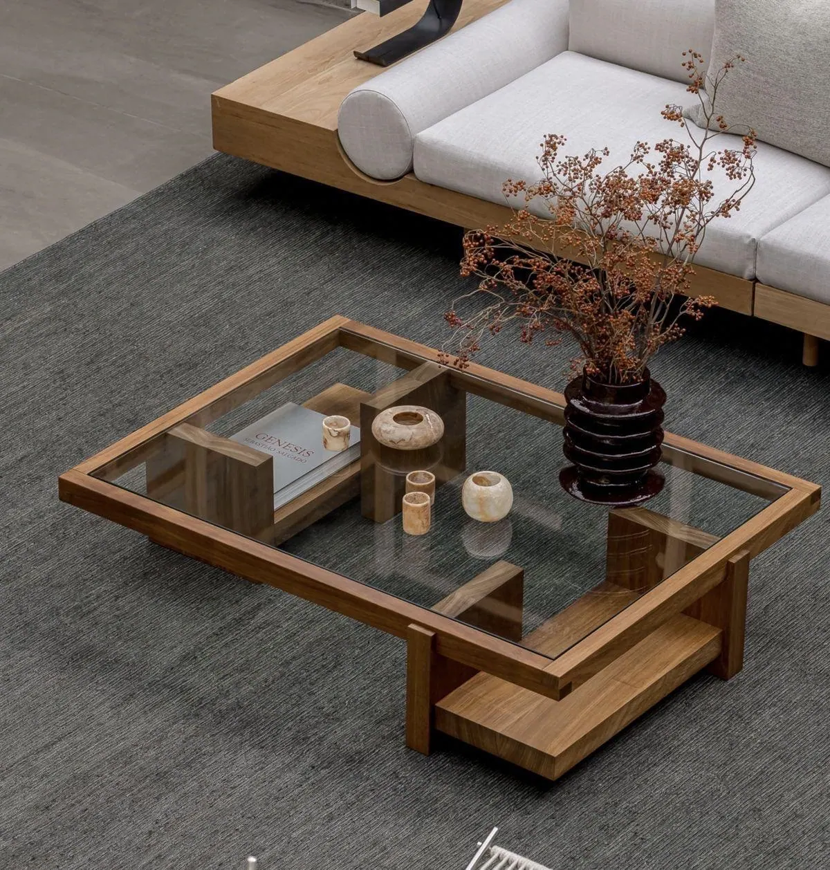 Center Table 29 — custom table made to order by Woodflex Designs, Surat