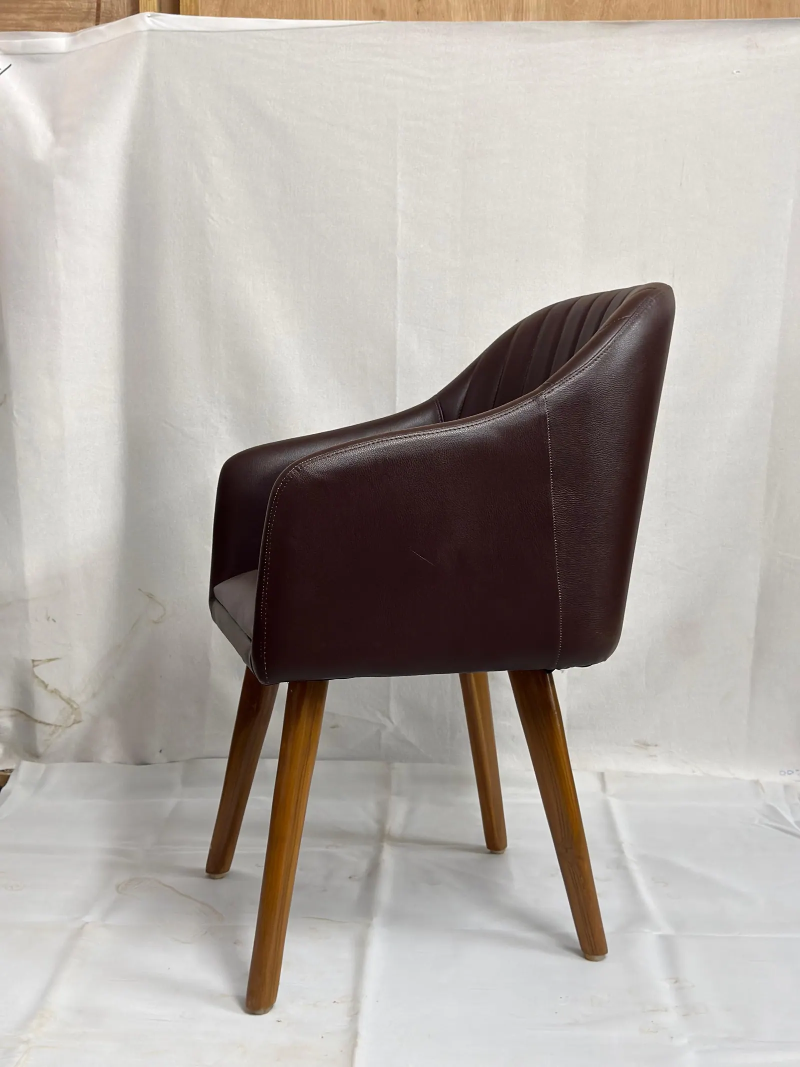 Custom chair built by Woodflex Designs, photographed in our Surat workshop