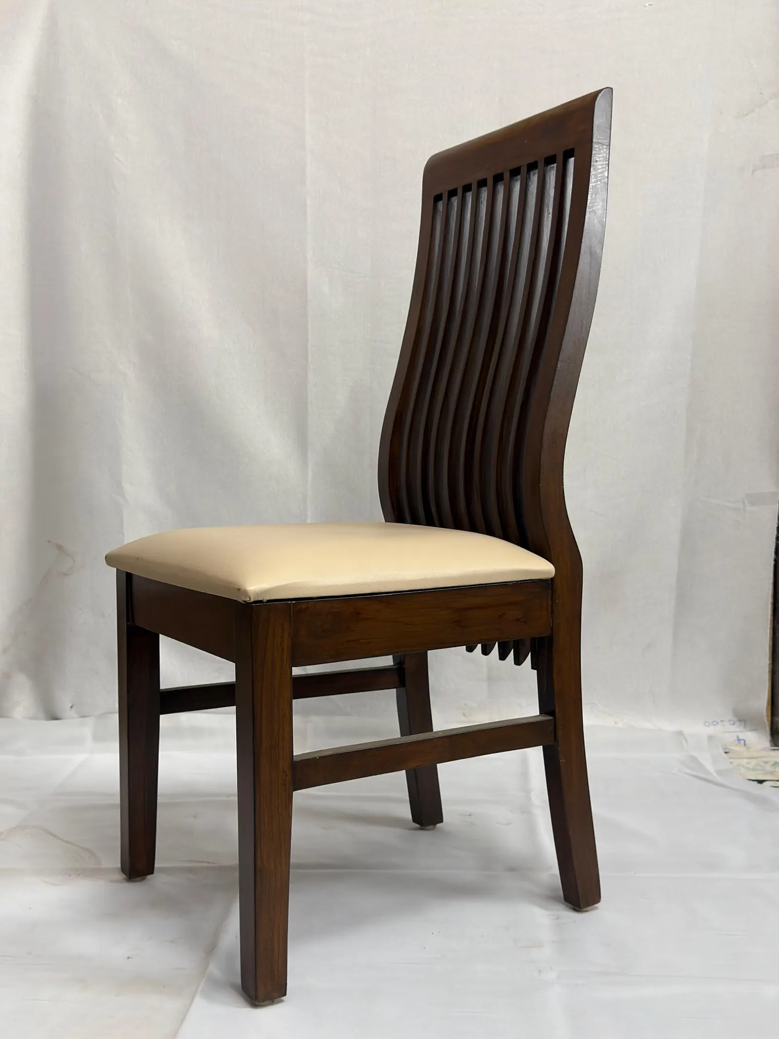 Custom chair built by Woodflex Designs, photographed in our Surat workshop