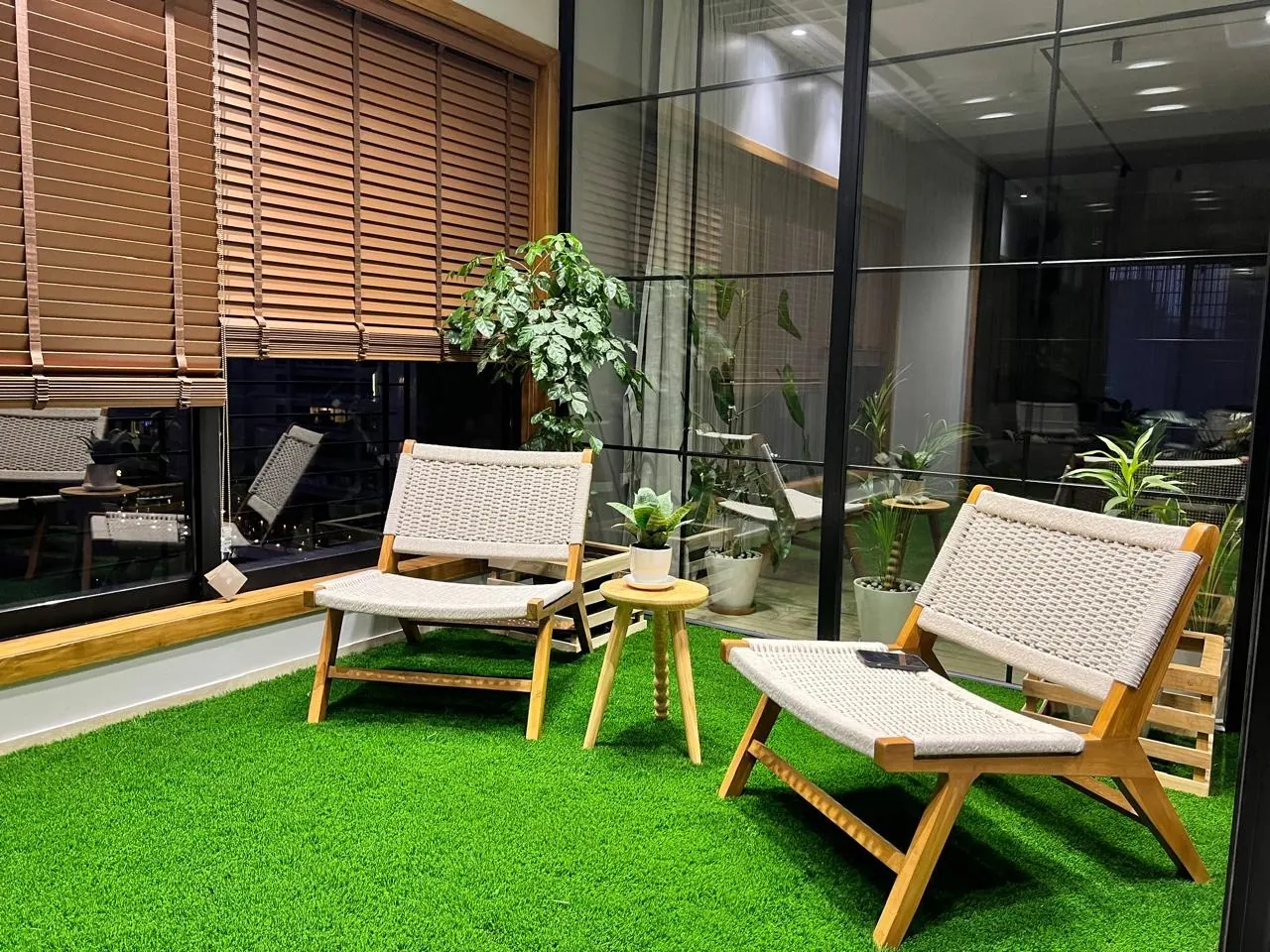 Custom chair built by Woodflex Designs, photographed in our Surat workshop