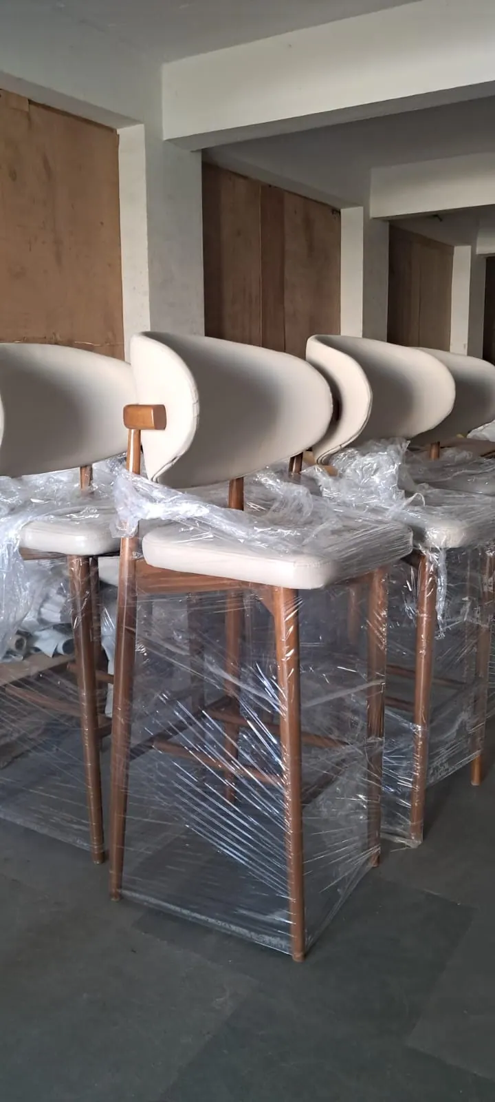 Custom chair built by Woodflex Designs, photographed in our Surat workshop