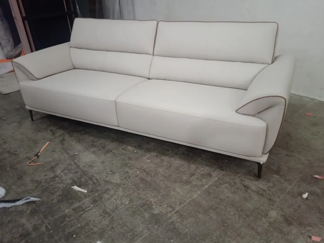 Custom sofa made by Woodflex Designs, photographed in a client's home